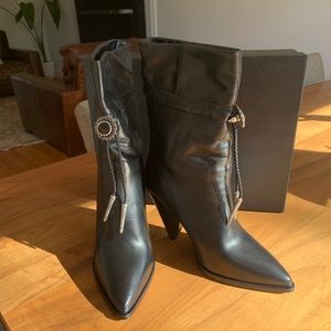 The Kooples mid high boots western, black size 38